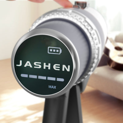 JASHEN S18X Akku-Staubsauger, 350W, 2.500 mAh wechselbarer Li-Ionen-Akku, 22.000 Pa, LED-Display